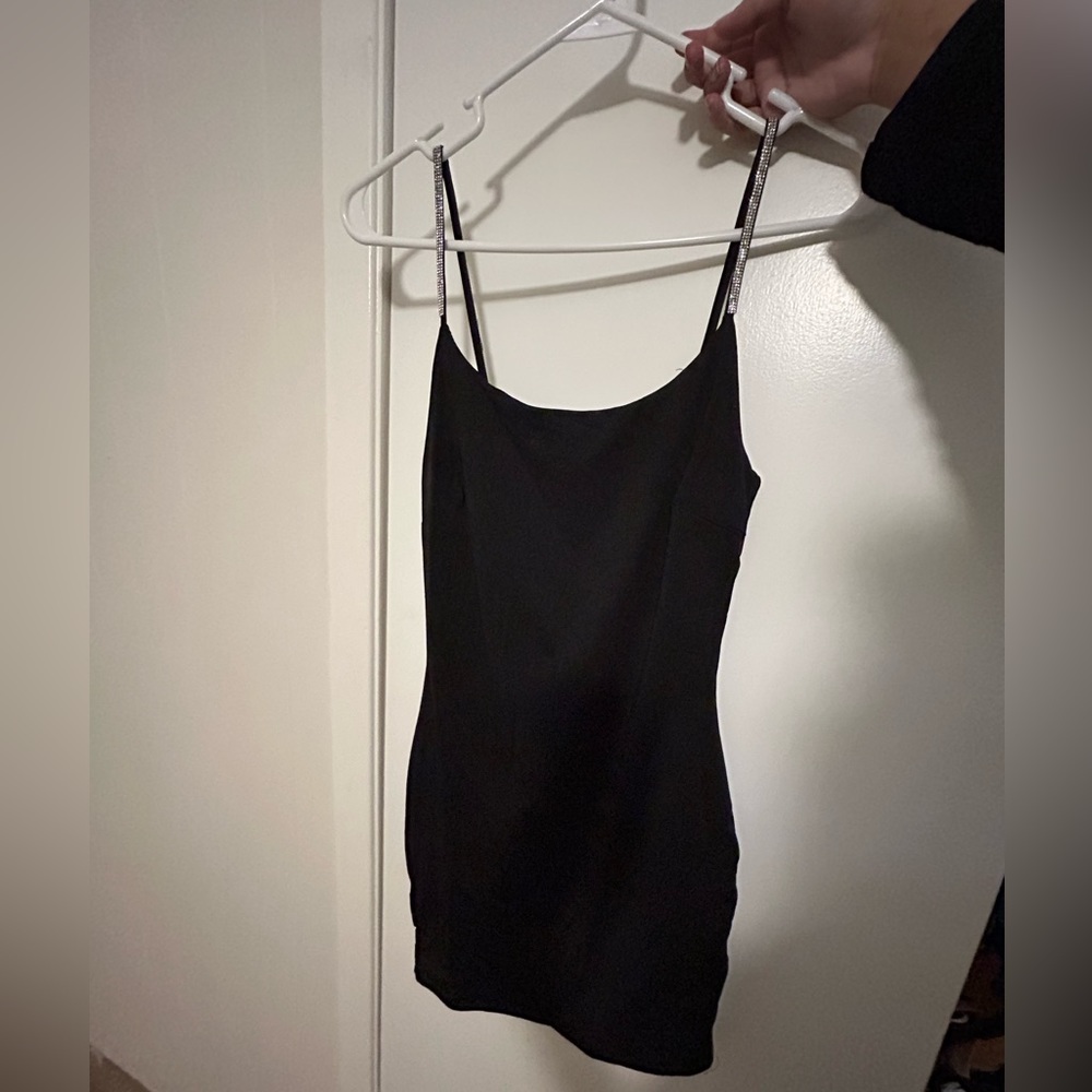 Black mini dress